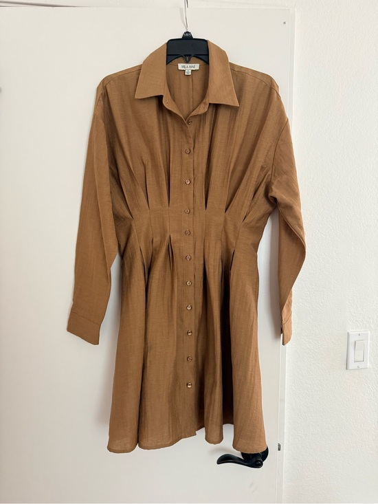 Dresses & Skirts - MILA MAE Lightweight Waist-Defined Shirt Dress | Size S-M